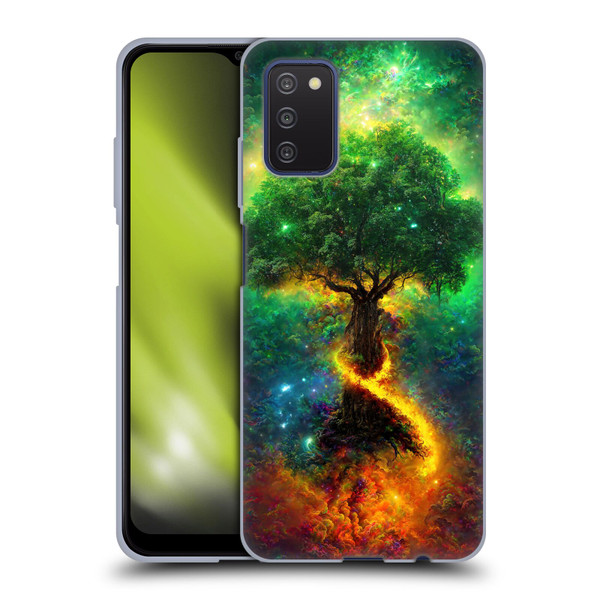 Wumples Cosmic Universe Yggdrasil, Norse Tree Of Life Soft Gel Case for Samsung Galaxy A03s (2021)