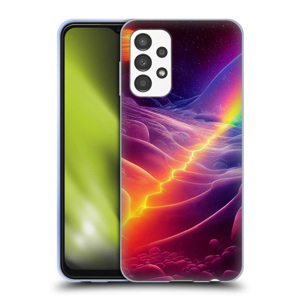 Wumples Cosmic Universe A Chasm On A Distant Moon Soft Gel Case for Samsung Galaxy A13 (2022)