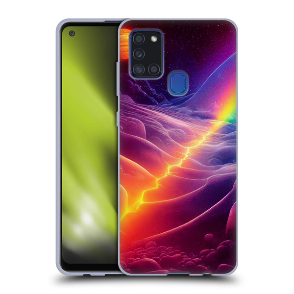 Wumples Cosmic Universe A Chasm On A Distant Moon Soft Gel Case for Samsung Galaxy A21s (2020)