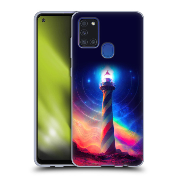 Wumples Cosmic Universe Lighthouse Soft Gel Case for Samsung Galaxy A21s (2020)