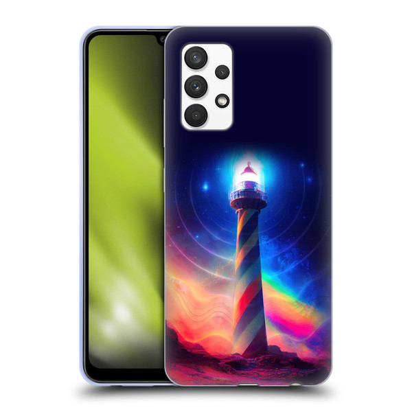 Wumples Cosmic Universe Lighthouse Soft Gel Case for Samsung Galaxy A32 (2021)