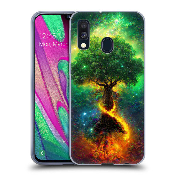 Wumples Cosmic Universe Yggdrasil, Norse Tree Of Life Soft Gel Case for Samsung Galaxy A40 (2019)