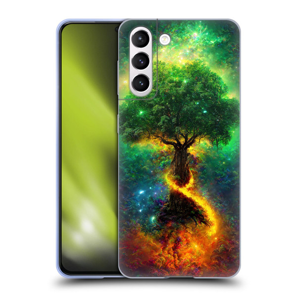 Wumples Cosmic Universe Yggdrasil, Norse Tree Of Life Soft Gel Case for Samsung Galaxy S21 5G