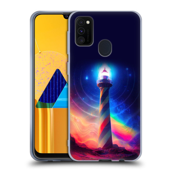 Wumples Cosmic Universe Lighthouse Soft Gel Case for Samsung Galaxy M30s (2019)/M21 (2020)