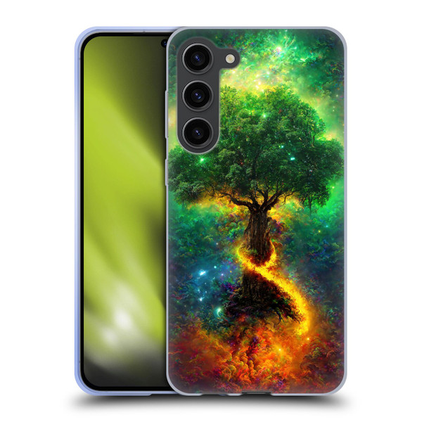 Wumples Cosmic Universe Yggdrasil, Norse Tree Of Life Soft Gel Case for Samsung Galaxy S23+ 5G