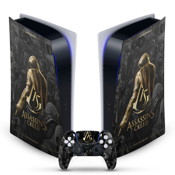 Assassin's Creed 15th Anniversary Graphics Key Art Vinyl Sticker Skin Decal Cover for Sony PS5 Digital Edition Bundle