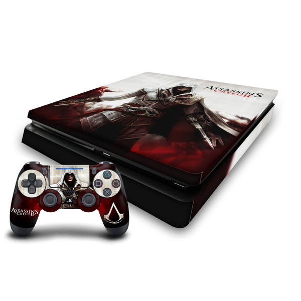 Assassin's Creed II Graphics Cover Art Vinyl Sticker Skin Decal Cover for Sony PS4 Slim Console & Controller