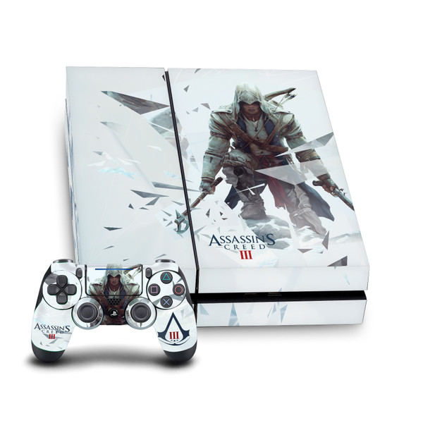 Assassin's Creed III Graphics Connor Vinyl Sticker Skin Decal Cover for Sony PS4 Console & Controller