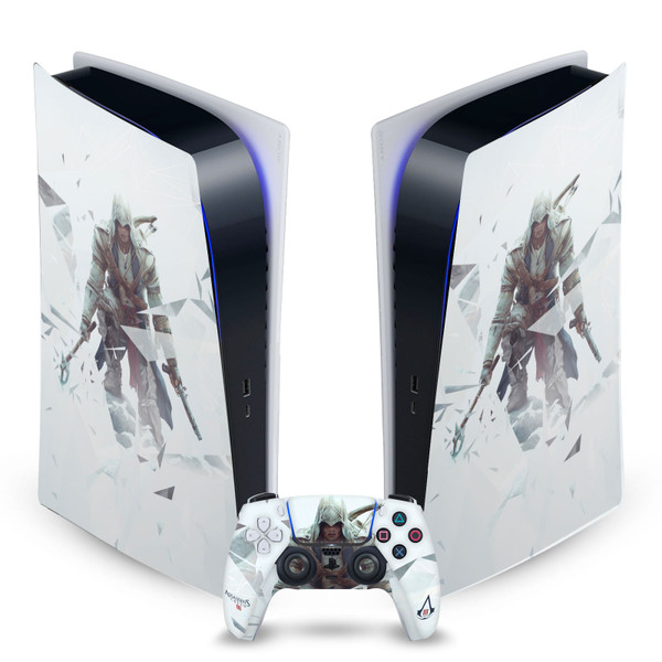 Assassin's Creed III Graphics Connor Vinyl Sticker Skin Decal Cover for Sony PS5 Digital Edition Bundle