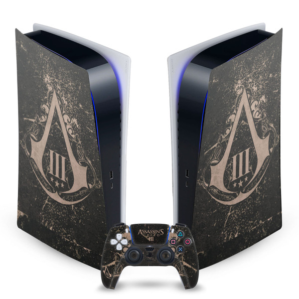 Assassin's Creed III Graphics Old Notebook Vinyl Sticker Skin Decal Cover for Sony PS5 Digital Edition Bundle