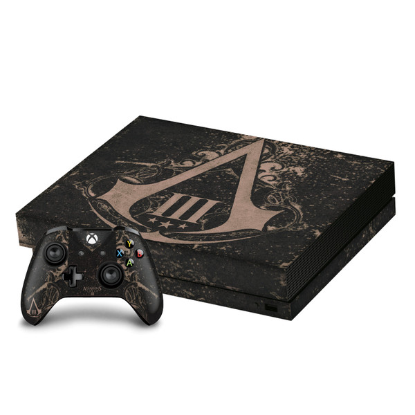 Assassin's Creed III Graphics Old Notebook Vinyl Sticker Skin Decal Cover for Microsoft Xbox One X Bundle