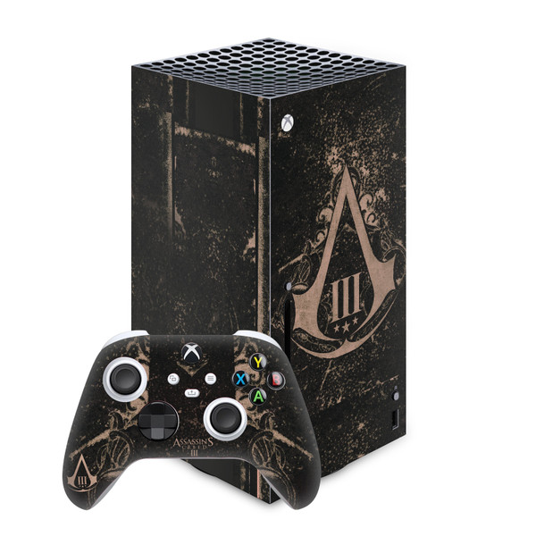 Assassin's Creed III Graphics Old Notebook Vinyl Sticker Skin Decal Cover for Microsoft Series X Console & Controller