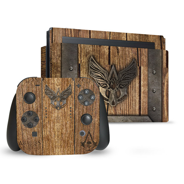 Assassin's Creed Black Flag Graphics Wood And Metal Chest Vinyl Sticker Skin Decal Cover for Nintendo Switch Bundle
