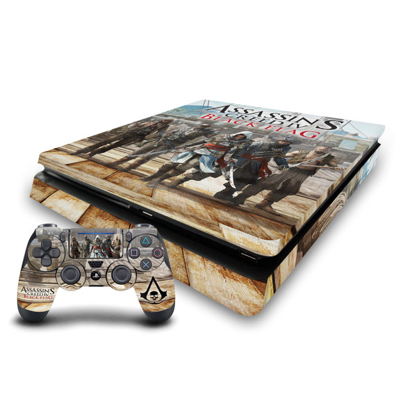 Assassin's Creed Black Flag Graphics Group Key Art Vinyl Sticker Skin Decal Cover for Sony PS4 Slim Console & Controller