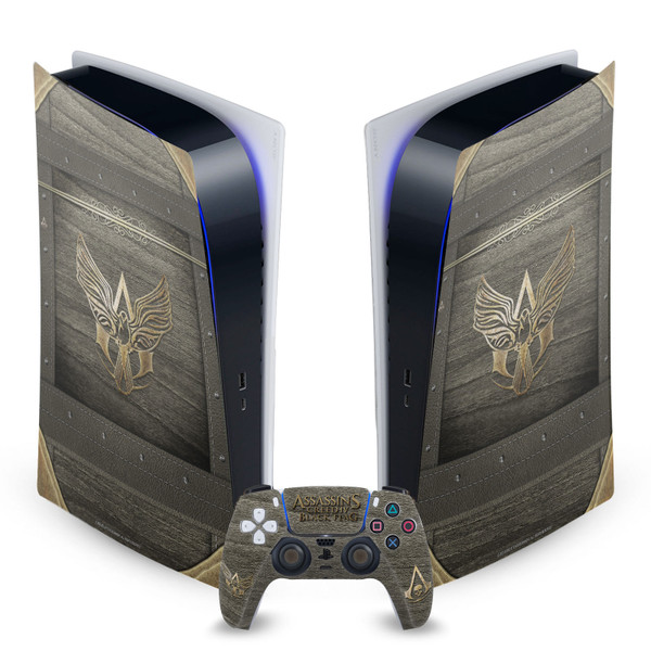 Assassin's Creed Black Flag Graphics Wood And Gold Chest Vinyl Sticker Skin Decal Cover for Sony PS5 Digital Edition Bundle