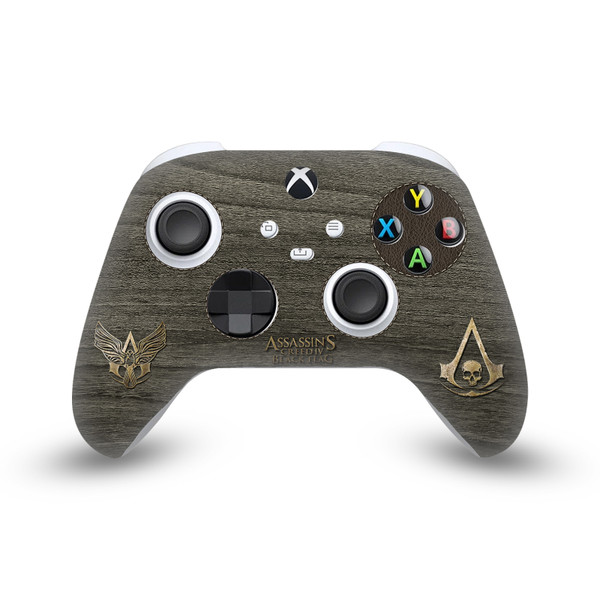 Assassin's Creed Black Flag Graphics Wood And Gold Chest Vinyl Sticker Skin Decal Cover for Microsoft Xbox Series X / Series S Controller
