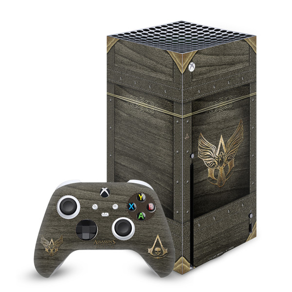 Assassin's Creed Black Flag Graphics Wood And Gold Chest Vinyl Sticker Skin Decal Cover for Microsoft Series X Console & Controller