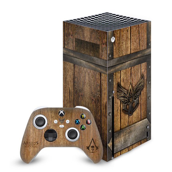 Assassin's Creed Black Flag Graphics Wood And Metal Chest Vinyl Sticker Skin Decal Cover for Microsoft Series X Console & Controller