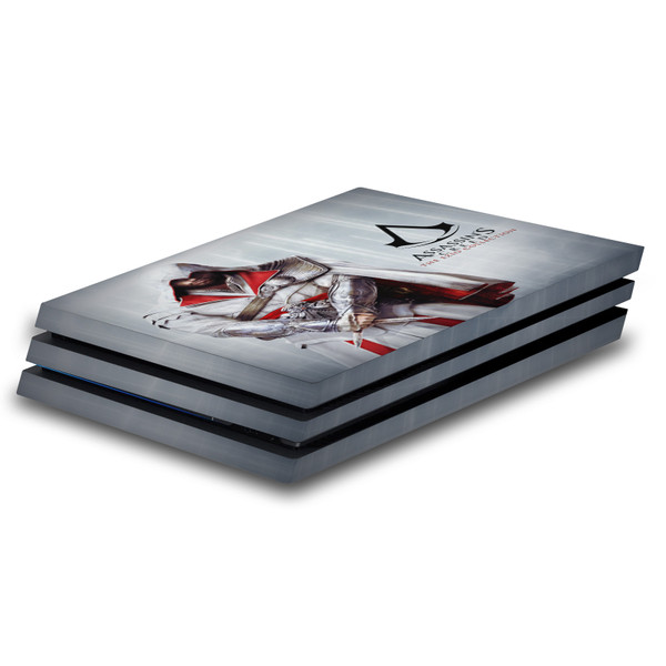 Assassin's Creed Brotherhood Graphics Master Assassin Ezio Auditore Vinyl Sticker Skin Decal Cover for Sony PS4 Pro Console