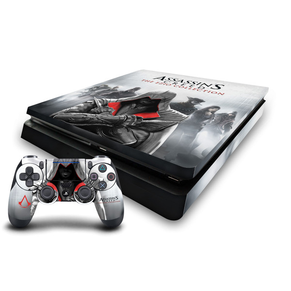 Assassin's Creed Brotherhood Graphics Cover Art Vinyl Sticker Skin Decal Cover for Sony PS4 Slim Console & Controller