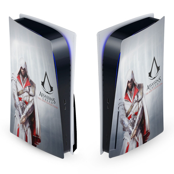 Assassin's Creed Brotherhood Graphics Master Assassin Ezio Auditore Vinyl Sticker Skin Decal Cover for Sony PS5 Disc Edition Console
