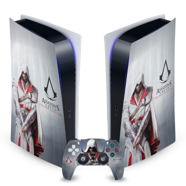 Assassin's Creed Brotherhood Graphics Master Assassin Ezio Auditore Vinyl Sticker Skin Decal Cover for Sony PS5 Digital Edition Bundle