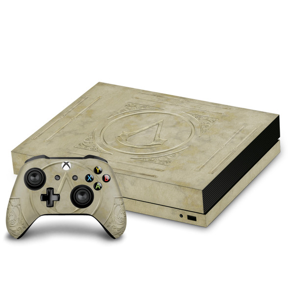 Assassin's Creed Brotherhood Graphics Codex Edition Vinyl Sticker Skin Decal Cover for Microsoft Xbox One X Bundle