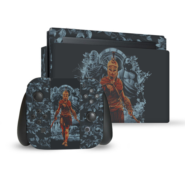 Assassin's Creed Odyssey Artwork Kassandra Vine Vinyl Sticker Skin Decal Cover for Nintendo Switch Bundle