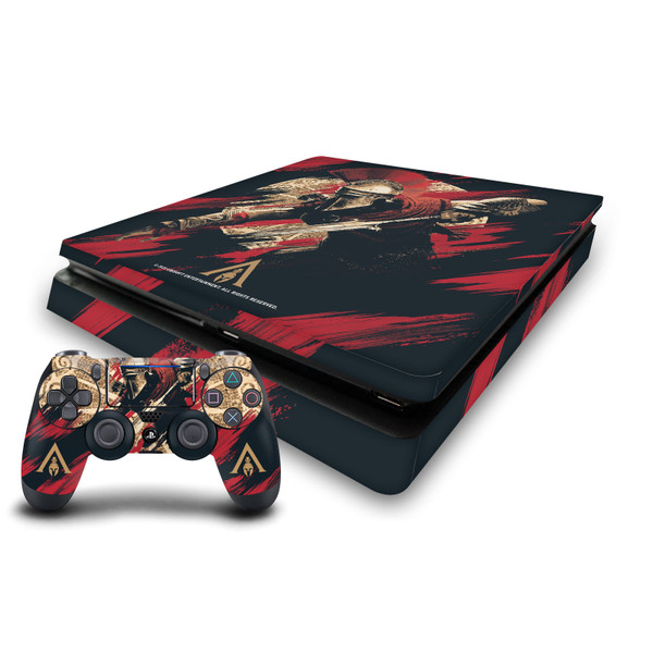 Assassin's Creed Odyssey Artwork Alexios Vinyl Sticker Skin Decal Cover for Sony PS4 Slim Console & Controller