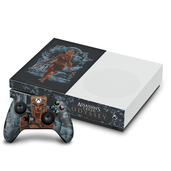 Assassin's Creed Odyssey Artwork Kassandra Vine Vinyl Sticker Skin Decal Cover for Microsoft One S Console & Controller