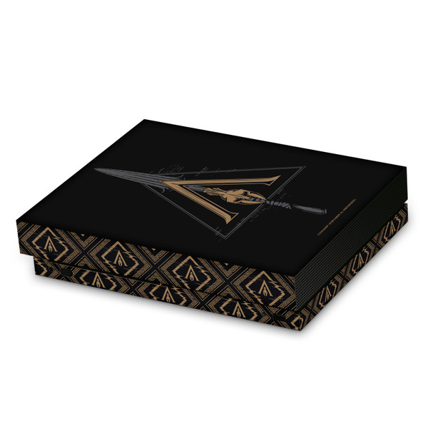 Assassin's Creed Odyssey Artwork Crest & Broken Spear Vinyl Sticker Skin Decal Cover for Microsoft Xbox One X Console
