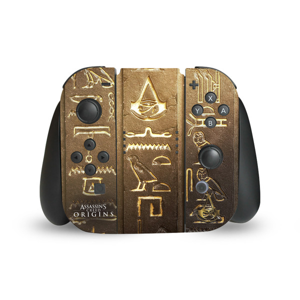 Assassin's Creed Origins Graphics Logo 3D Heiroglyphics Vinyl Sticker Skin Decal Cover for Nintendo Switch Joy Controller