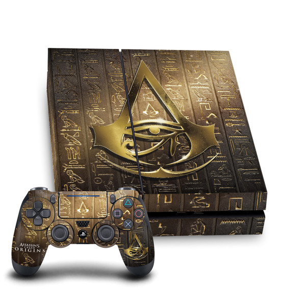 Assassin's Creed Origins Graphics Logo 3D Heiroglyphics Vinyl Sticker Skin Decal Cover for Sony PS4 Console & Controller
