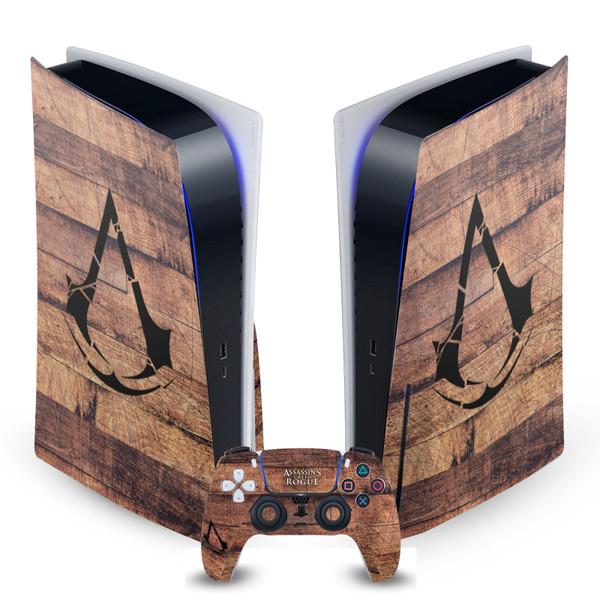 Assassin's Creed Rogue Key Art Pattern Planks Vinyl Sticker Skin Decal Cover for Sony PS5 Disc Edition Bundle