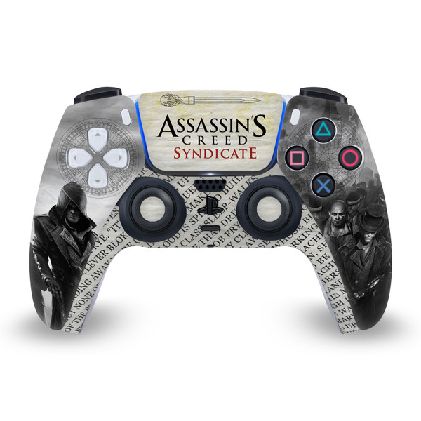Assassin's Creed Syndicate Graphics Newspaper Vinyl Sticker Skin Decal Cover for Sony PS5 Sony DualSense Controller