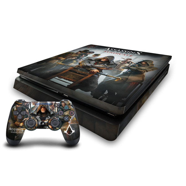 Assassin's Creed Syndicate Graphics Key Art Vinyl Sticker Skin Decal Cover for Sony PS4 Slim Console & Controller