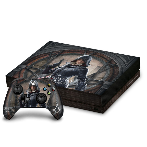 Assassin's Creed Syndicate Graphics Evie Frye Vinyl Sticker Skin Decal Cover for Microsoft Xbox One X Bundle