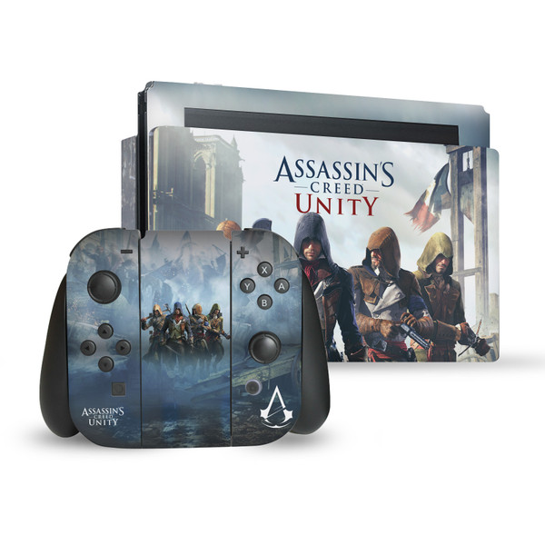 Assassin's Creed Unity Key Art Game Cover Vinyl Sticker Skin Decal Cover for Nintendo Switch Bundle