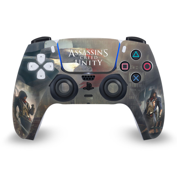 Assassin's Creed Unity Key Art Arno Dorian French Flag Vinyl Sticker Skin Decal Cover for Sony PS5 Sony DualSense Controller
