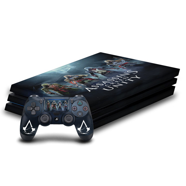 Assassin's Creed Unity Key Art Group Vinyl Sticker Skin Decal Cover for Sony PS4 Pro Bundle