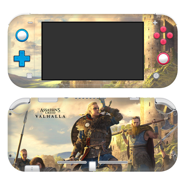 Assassin's Creed Valhalla Key Art Female Eivor Raid Leader Vinyl Sticker Skin Decal Cover for Nintendo Switch Lite