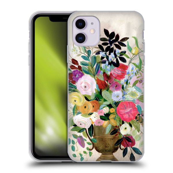 Suzanne Allard Floral Art Beauty Enthroned Soft Gel Case for Apple iPhone 11