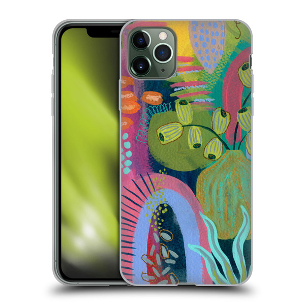 Suzanne Allard Floral Art Seed Pod Soft Gel Case for Apple iPhone 11 Pro Max