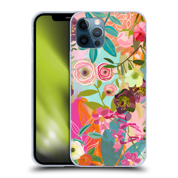 Suzanne Allard Floral Art Chase A Dream Soft Gel Case for Apple iPhone 12 / iPhone 12 Pro