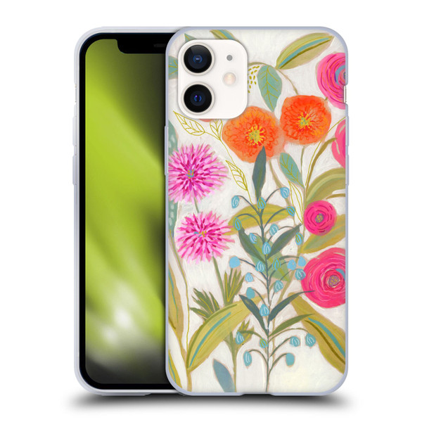Suzanne Allard Floral Art Joyful Garden Plants Soft Gel Case for Apple iPhone 12 Mini