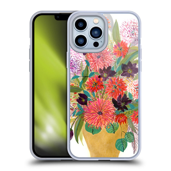 Suzanne Allard Floral Art Celebration Soft Gel Case for Apple iPhone 13 Pro Max