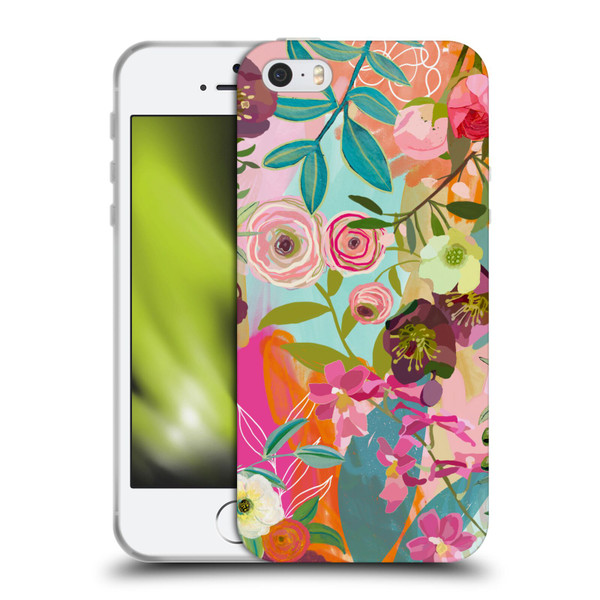 Suzanne Allard Floral Art Chase A Dream Soft Gel Case for Apple iPhone 5 / 5s / iPhone SE 2016
