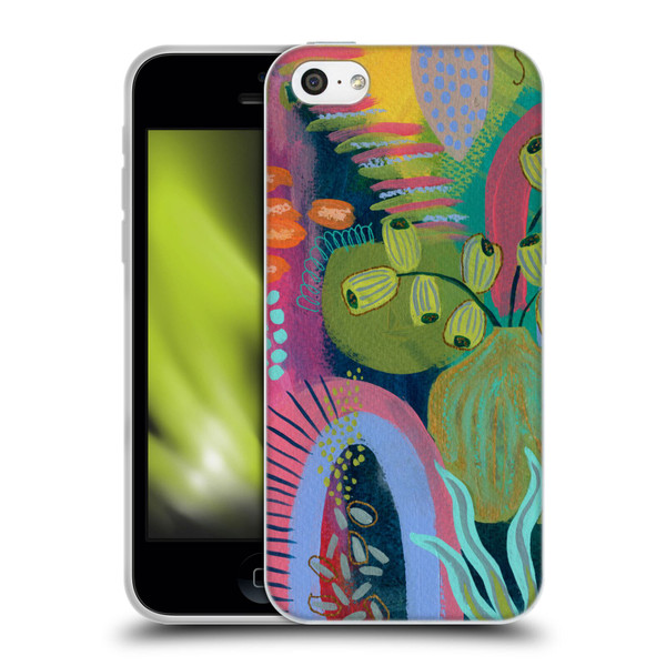 Suzanne Allard Floral Art Seed Pod Soft Gel Case for Apple iPhone 5c