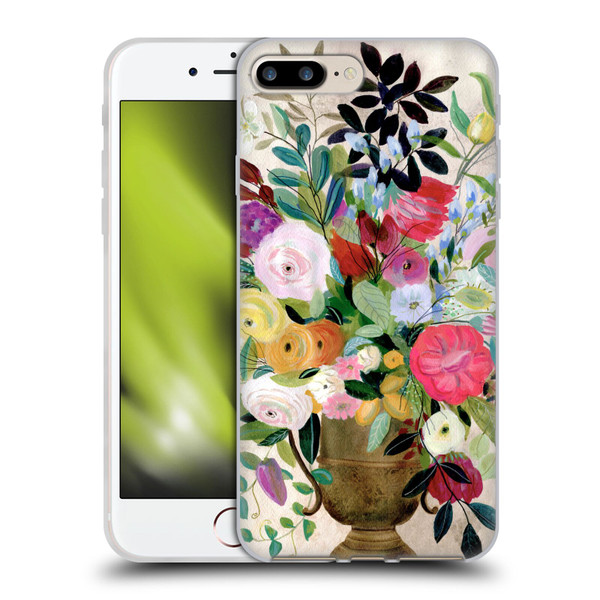 Suzanne Allard Floral Art Beauty Enthroned Soft Gel Case for Apple iPhone 7 Plus / iPhone 8 Plus