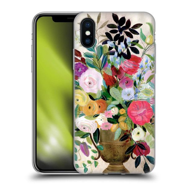 Suzanne Allard Floral Art Beauty Enthroned Soft Gel Case for Apple iPhone X / iPhone XS